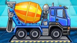 Car Games for Kids, Colorful, Fun and Educational Truck Game and House Building Game Part 2