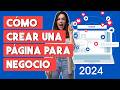 Como Crear una Pagina en Facebook para Negocio 2024