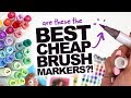 BEST CHEAP BRUSH MARKERS Ohuhu Dual Tip Brush Chisel Tip Markers 48 Set