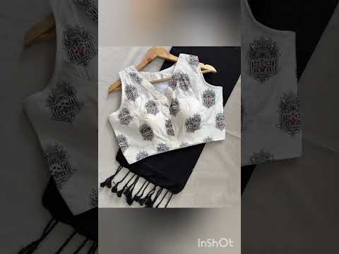 new sleeveless blouse designs....😎