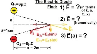Physics 36   Electric Field (15 of 18) The Electric Dipole
