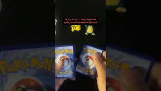 POV First Time Opening English Pokemon Booster