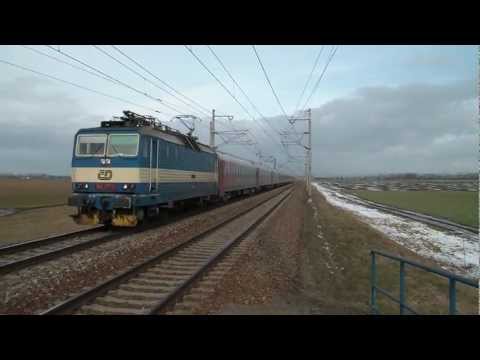 Vlak Moskva - Nice prechádza zastávkou Břest / Train Moschow - Nice in Czech Republic