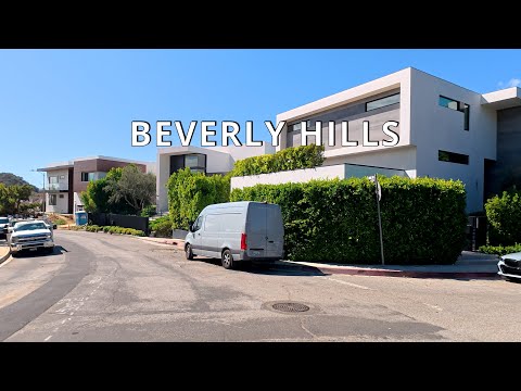 Driving Beverly Hills, Los Angeles, California