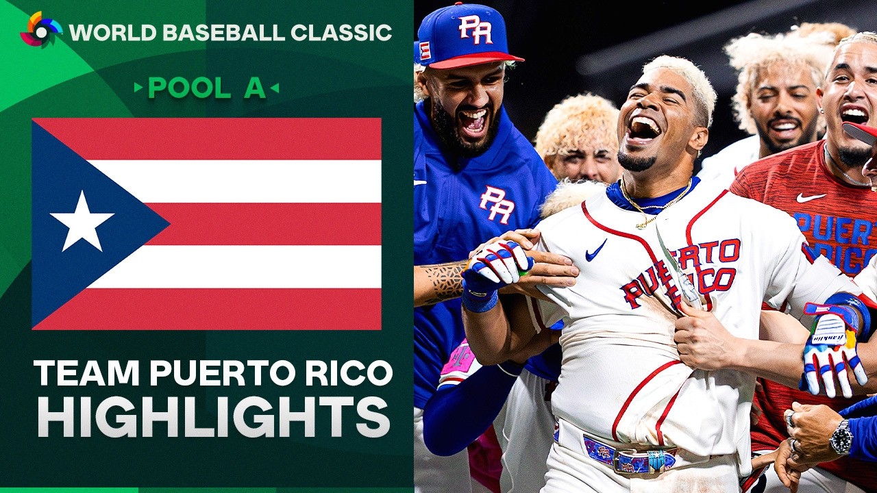 Team Puerto Rico's TOP MOMENTS from World Baseball Classic Pool Play! 🇵🇷 (Ft. Hernaiz, Díaz, more!)