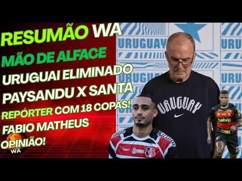 MÃO DE ALFACE, PAYSANDU/SANTA, SÉRIE B, URUGUAI, REPÓRTER DE 18 COPAS, FÁBIO MATHEUS #wareporter100 