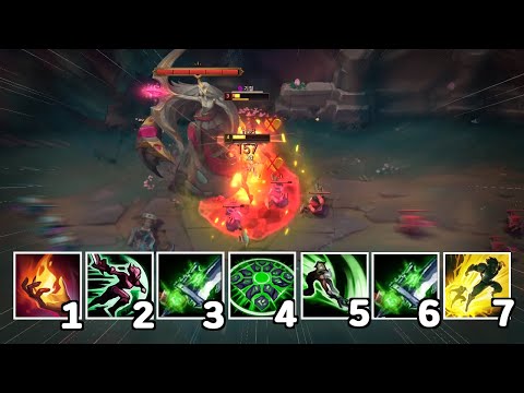 Riven basic core combo 'ignite E A W Q A'