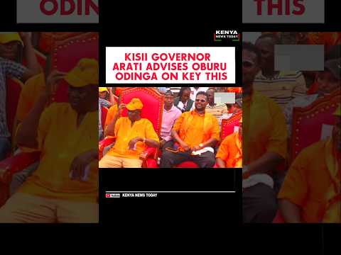 KISII GOVERNOR ARATI ADVISES OBURU ODINGA ON KEY THIS #raila  #kenyanews #winnieodinga #oburuodinga