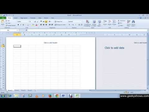 Microsoft Office Excel 2010 Change Page View