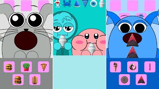 Kirby vs Incredibox Sprunki Transformation Emoticon Food Mukbang Complete Edition