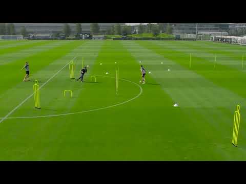 EXCLUSIVE drone footage footage of Phil Foden training at Man City with Kevin De Bruyne