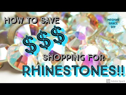 How to find the BEST PRICE on RHINESTONES - Plus brands, sizes and everything else you need to know!