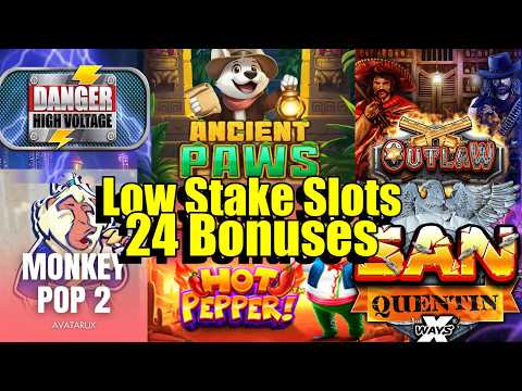 Thumbnail for video: 24 Bonuses, 1hr Of Slots, San Quentin, The Final Countdown, Outlaw & So Much More