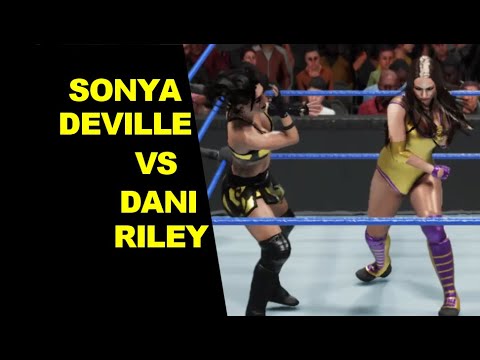 WWE 2K19 Sonya Deville vs Dani Riley - No Holds Barred