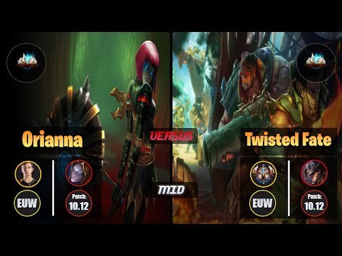 Caps ORIANNA (Mid) [Unsealed Spellbook] VS TWISTED FATE - Challenger EUW Patch 10.12