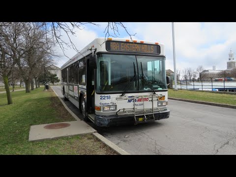 NFTA Metro Pull Out to University Station Bus 2218 - 2002 Gillig Advantage