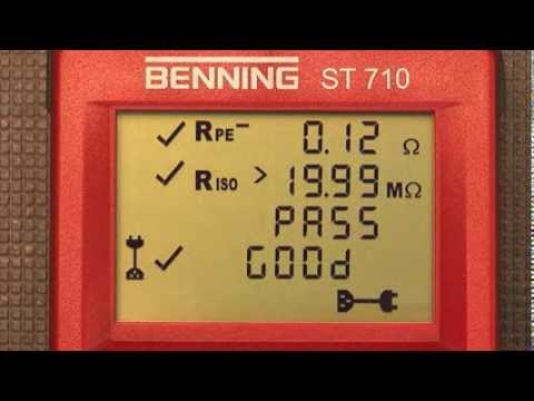 BENNING Gerätetester ST 710 – einfache VDE 0701-0702 Pflichtprüfungen