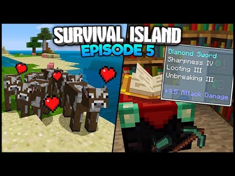 Minecraft: Enchanting & Breeding - Episode 5 (Survival Island Let's Play)