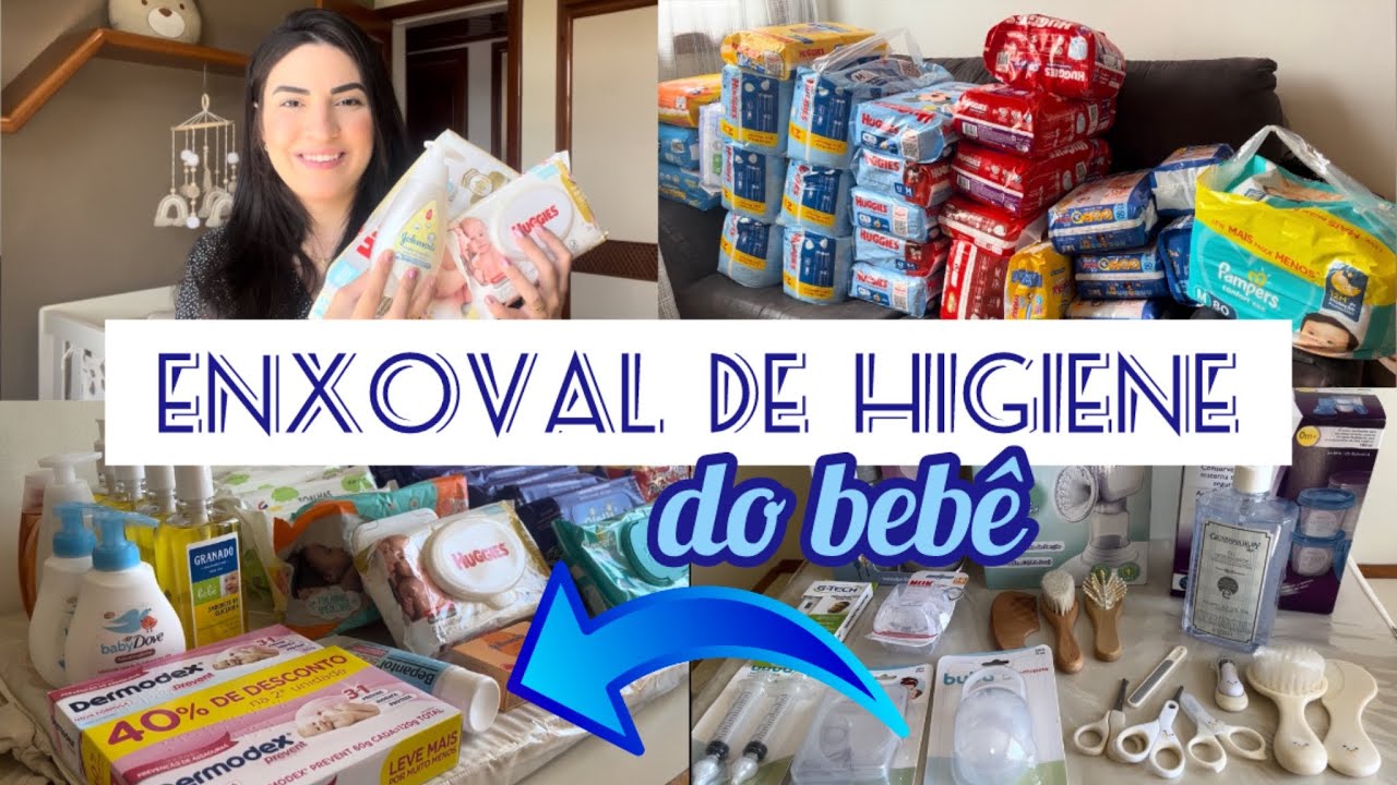 ENXOVAL DE HIGIENE PARA BEBÊ | FRALDAS E PRODUTOS | Drienny Loureiro