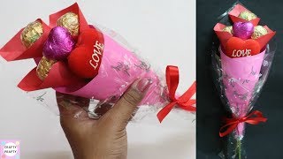 How to make chocolate bouquet / Valentine Day Gift Idea / DIY Chocolate bouquet