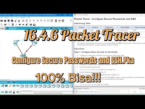 16.4.6 Packet Tracer - Configure Secure Passwords and SSH.Pka