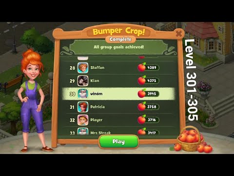 Gameplay Gardenscapes Level 301-305