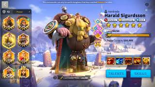 Rok263-VIP15 64M power - expertise: 08 legendary commanders - 21k Gems