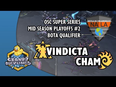 Vindicta vs Cham - TvZ | OSC Super Series Playoffs #2: BotA Qualifier | StarCraft 2 Tournament