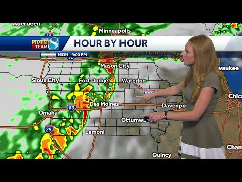 Tracking next bands of storms