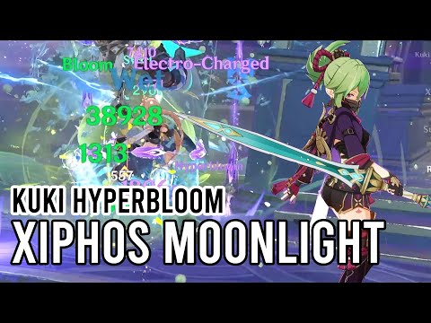 Kuki Hyperbloom with Xiphos Moonlight vs Maguu Kenki Spiral Abyss | Genshin Impact