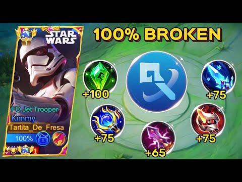 NEW KIMMY BEST 100% BRUTAL ONE SHOT MAGE BUILD INSTANT DELETE!! | KIMMY BEST BUILD AND EMBLEM 2023