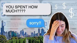 how much i spend in a week as a 24 year old who moved to melbourne, australia