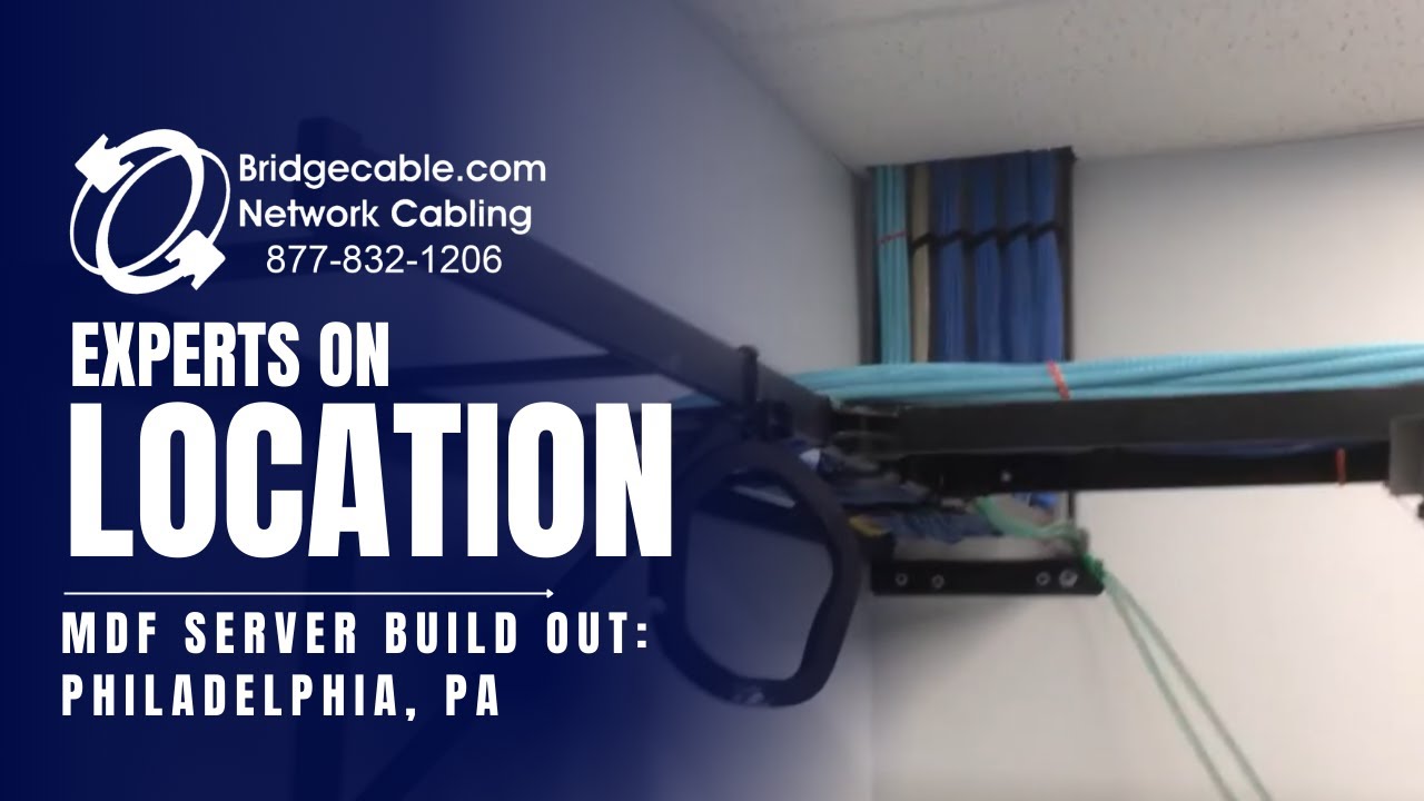 Philadelphia MDF Server Build Out | Network Cabling | BridgeCable.com