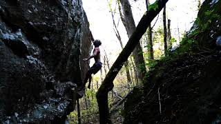 Video thumbnail of Strickland - Mentin Dyno, V7. Cowell
