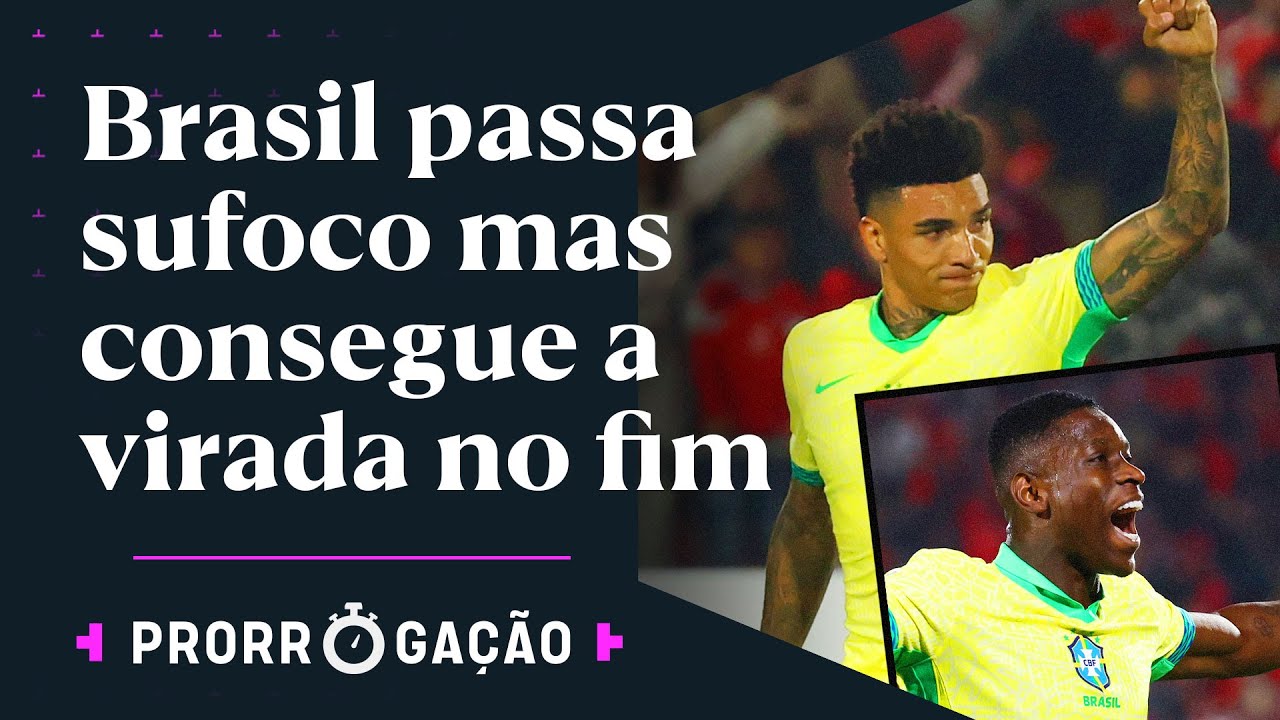 IGOR JESUS E LUIZ HENRIQUE 'SALVAM' DORIVAL JR. EM VIRADA NO FINAL | CHILE 1X2 BRASIL | PRORROGAÇÃO