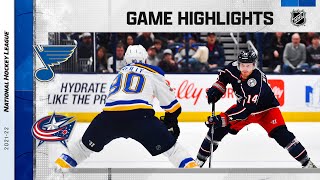 Blues @ Blue Jackets 3/19 | NHL Highlights 2022