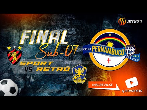 Final Sub-7 | Sport/Instituto TODOS x Retrô FC | Campeonato Pernambucano de Futsal 2025