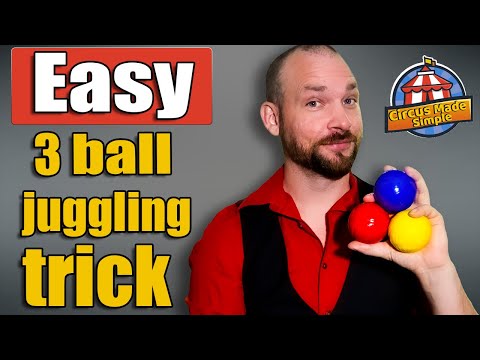 Learn your first 3 ball juggling trick, the Half Shower [Beginners tutorial]