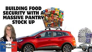Building food security with a massive pantry stock up. #frugal #stockpile #costofliving