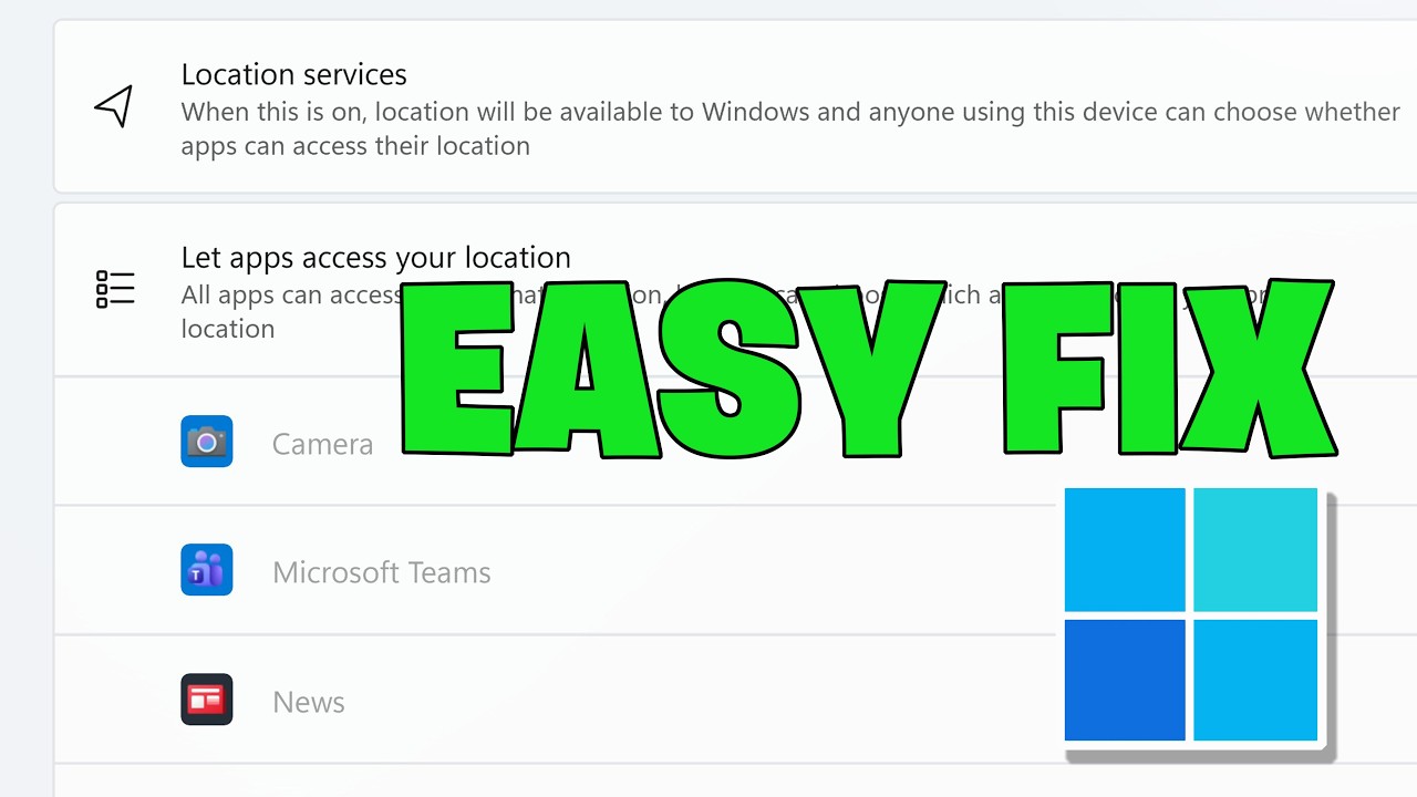 How To Fix Greyed Out Location Services in Windows - Tutorial