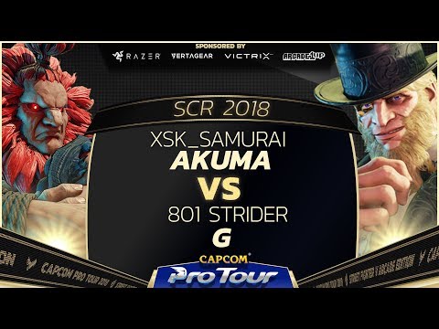 XSK_Samurai (Akuma) vs. 801 Strider (G) - SCR 2018 Day 2 Top 32 - SFV - CPT 2018