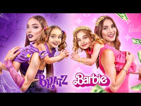 Poupée Barbie vs Bratz Deviennent Mamans ! Poupée Riche vs Pauvre