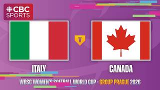 2026 WBSC Women's Softball World Cup: Italy vs. Canada | #CBCSports