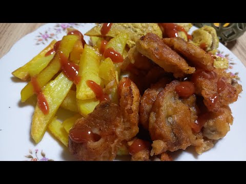 The secret of fried mushrooms was revealed / make a delicious fried mushroom in 3 minutes.