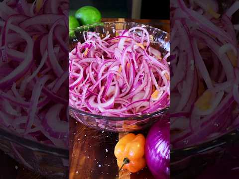 Pickled Red Onions Como Curtir la Cebolla Roja Hacer Cebolla Curtida
