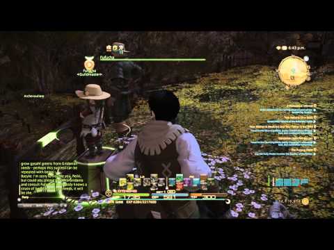 FFXIV Heavensward - Botanist Quest Level 55