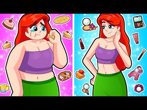 Paper Dolls Dress Up - Fat Ariel Becomes Beautiful - Ariel DIY