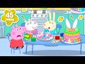 Peppa Pig German Peppa Paints Easter Eggs Easter Crafts Full Episodes Kids Cartoons 45 Min