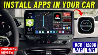 New Linkifun GT8D CarPlay USB Adapter Android 15 |  Install Apps in Your Car  | UNBOXING REVIEW