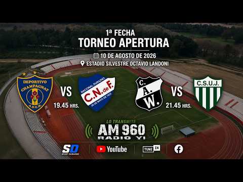 LIGA CIUDAD DE DURAZNO | FECHA 1 | Champagnat Vs Nacional | Wanderers Vs Juvenil | 10/8/2026